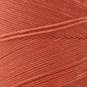Zoom bobine fil micro-macramé orange terracotta